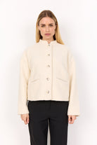 Soya Concept Shaima Boucle Style Jacket - Cream