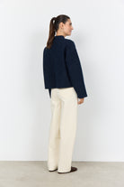 Soya Concept Shaima Boucle Style Jacket - Navy