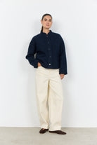 Soya Concept Shaima Boucle Style Jacket - Navy