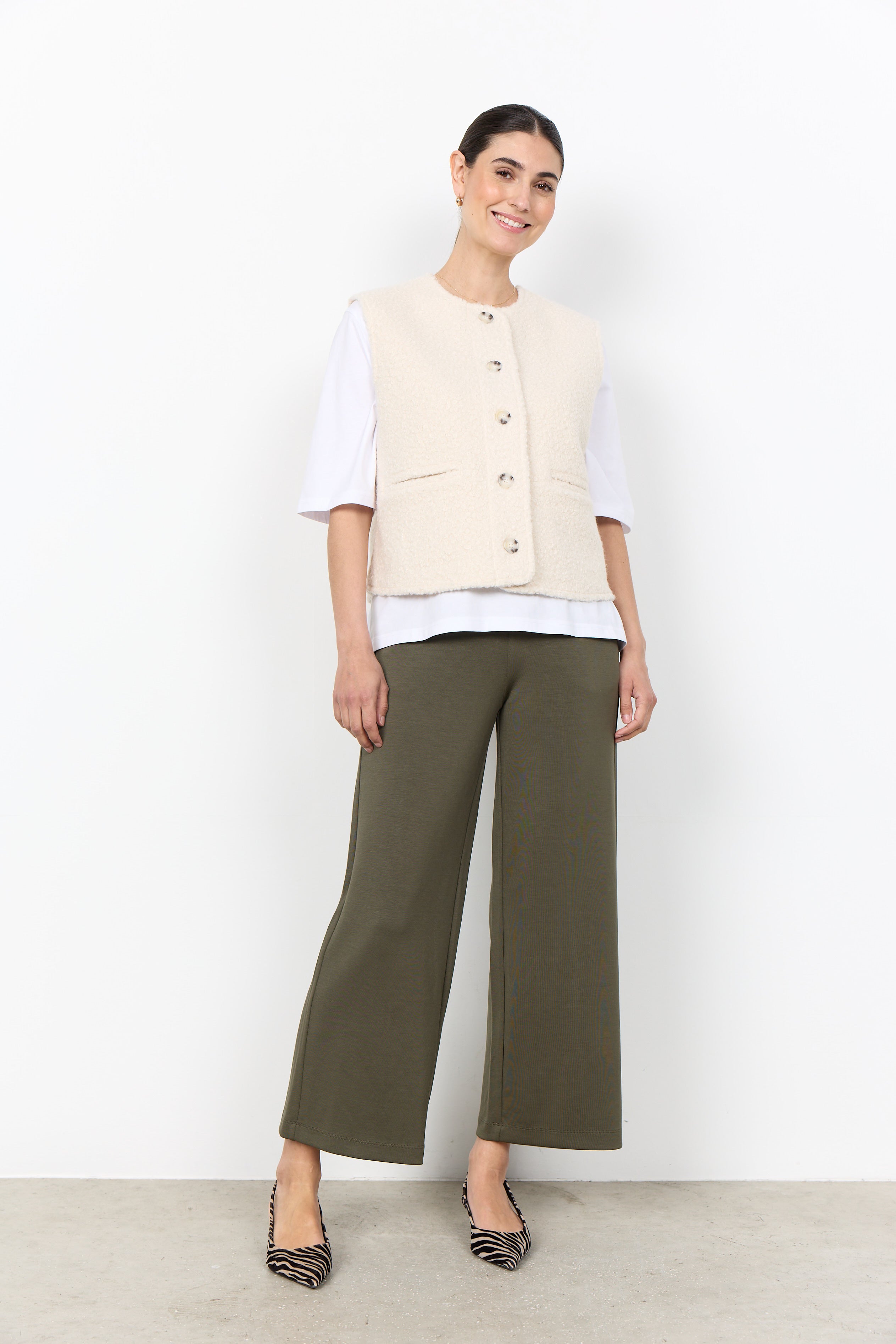 Soya Concept Shaima Waistcoat - Cream