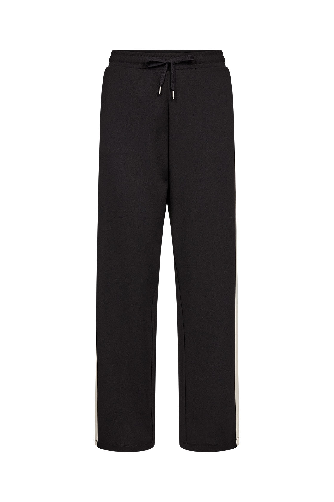 Soya Concept Siham Contrast Elasticated Waist Straight Leg - Black Combi