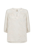 Soya Concept Silva Applique Blouse - Cream
