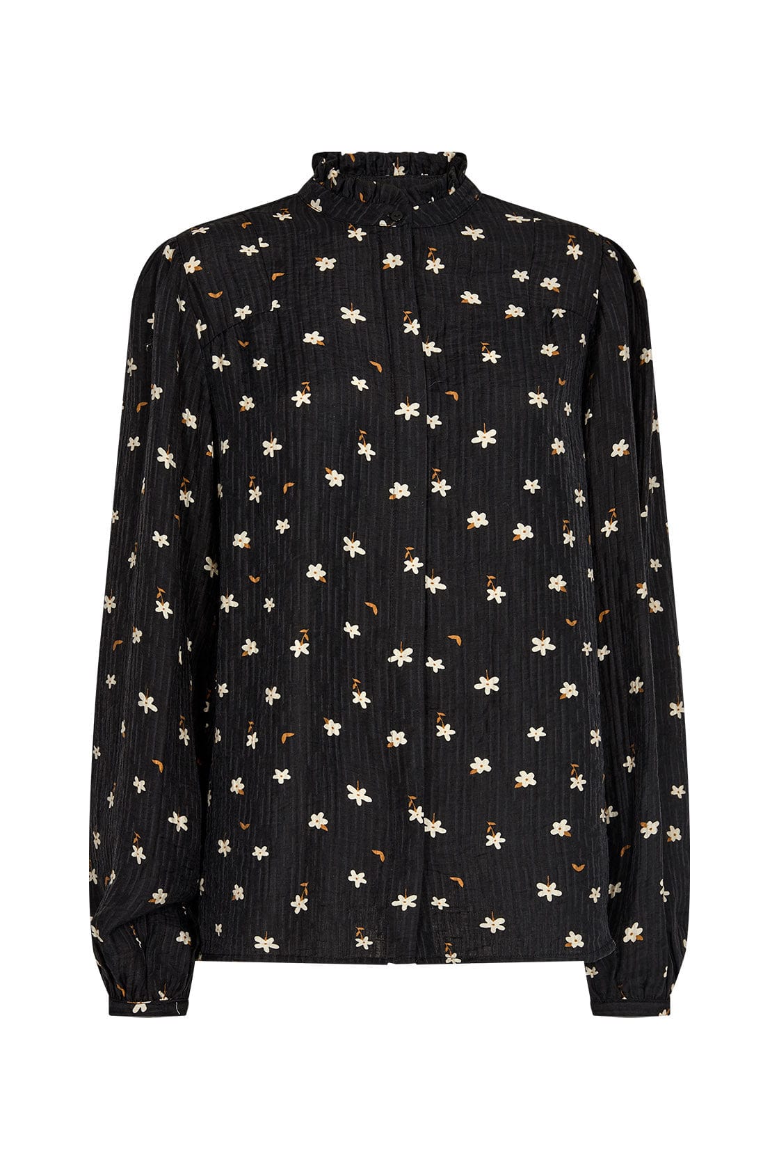 Soya Concept Tama Floral Print Blouse - Black Combi