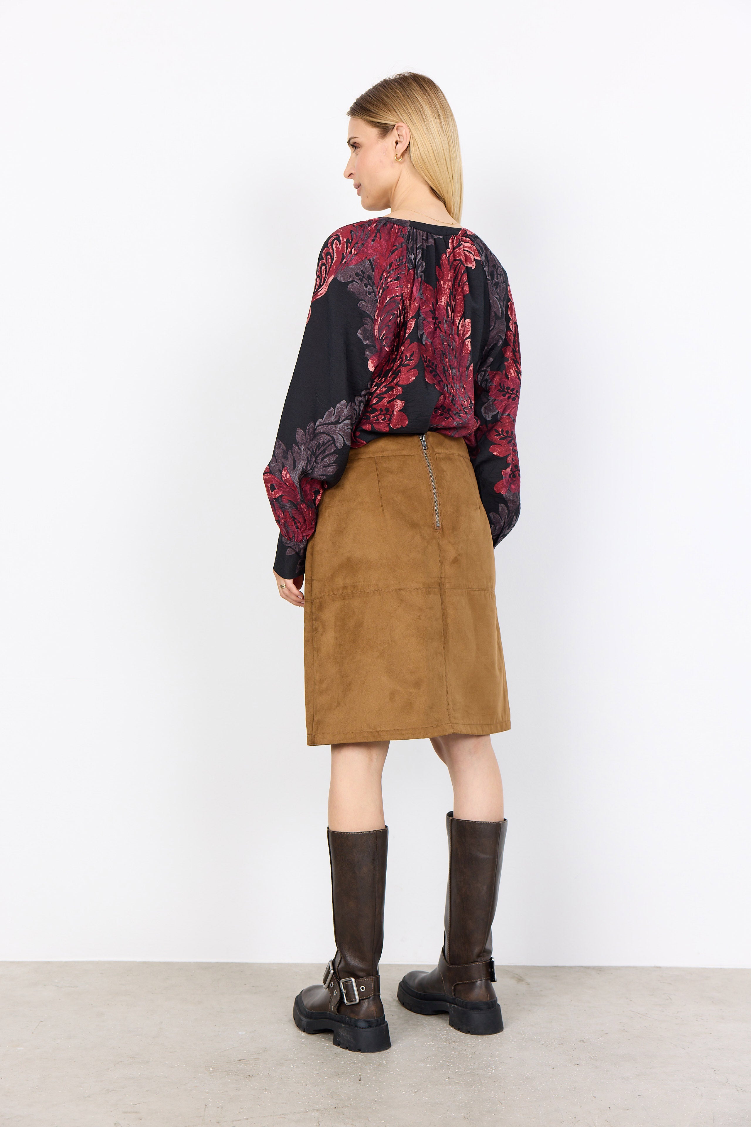 Soya Concept Vaike Printed Blouse - Red Combi