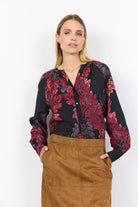 Soya Concept Vaike Printed Blouse - Red Combi