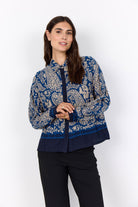 Soya Concept Valgerda Paisley Print Shirt - Estate Blue Combi
