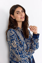 Soya Concept Valgerda Paisley Print Shirt - Estate Blue Combi
