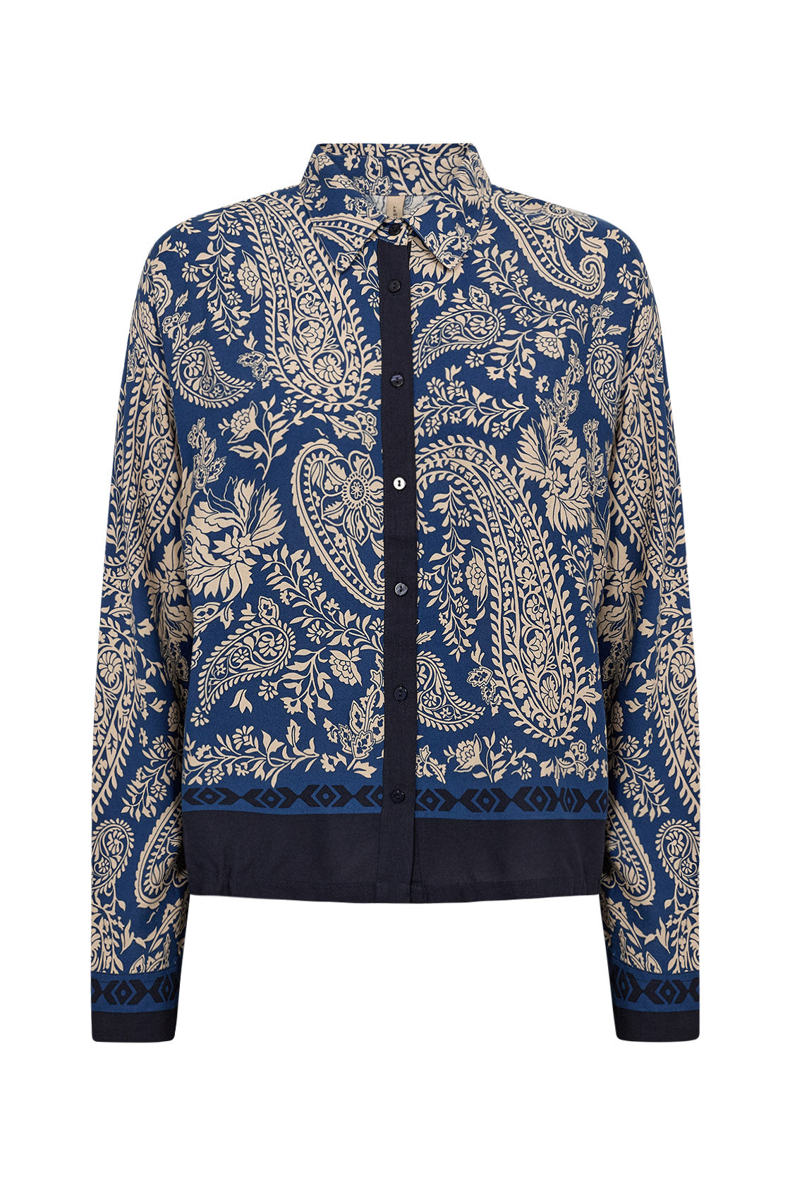 Soya Concept Valgerda Paisley Print Shirt - Estate Blue Combi