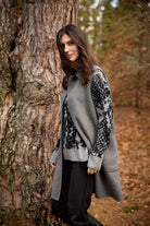 Soya Concept Vienna Longline Wool Blend Waistcoat - Dark Earth Melange