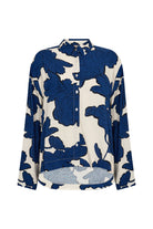 Soya Concept Vigdis Abstract Print Shirt - Estate Blue Combi