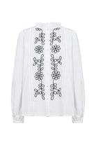 Soya Concept Vinca Embroidered Shirt - White/Black