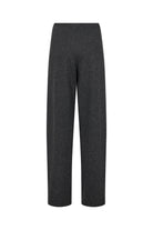 Soya Concept Vinja Warm Handle Straight Leg Trousers - Dark Earth Melange Comb