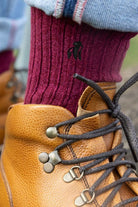 Swole Panda Bamboo Boot Sock - Burgundy SP-BS_BURGUNDY_7-11
