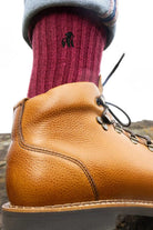 Swole Panda Bamboo Boot Sock - Burgundy SP-BS_BURGUNDY_7-11