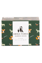 Swole Panda Countryside Box of 3 Bamboo Socks - Green/Blue SP028-3_08_7-11