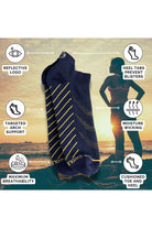 Swole Panda Performance Trainer Socks - Navy SPTS04_NAVY_7-11