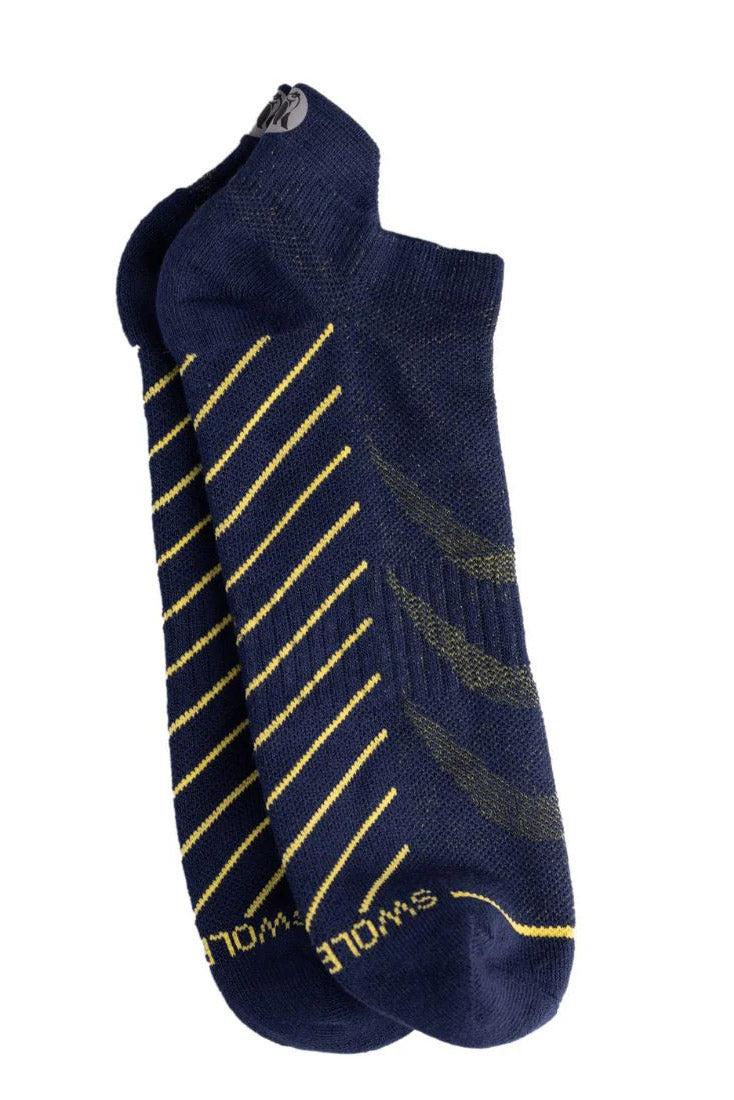 Swole Panda Performance Trainer Socks - Navy SPTS04_NAVY_7-11