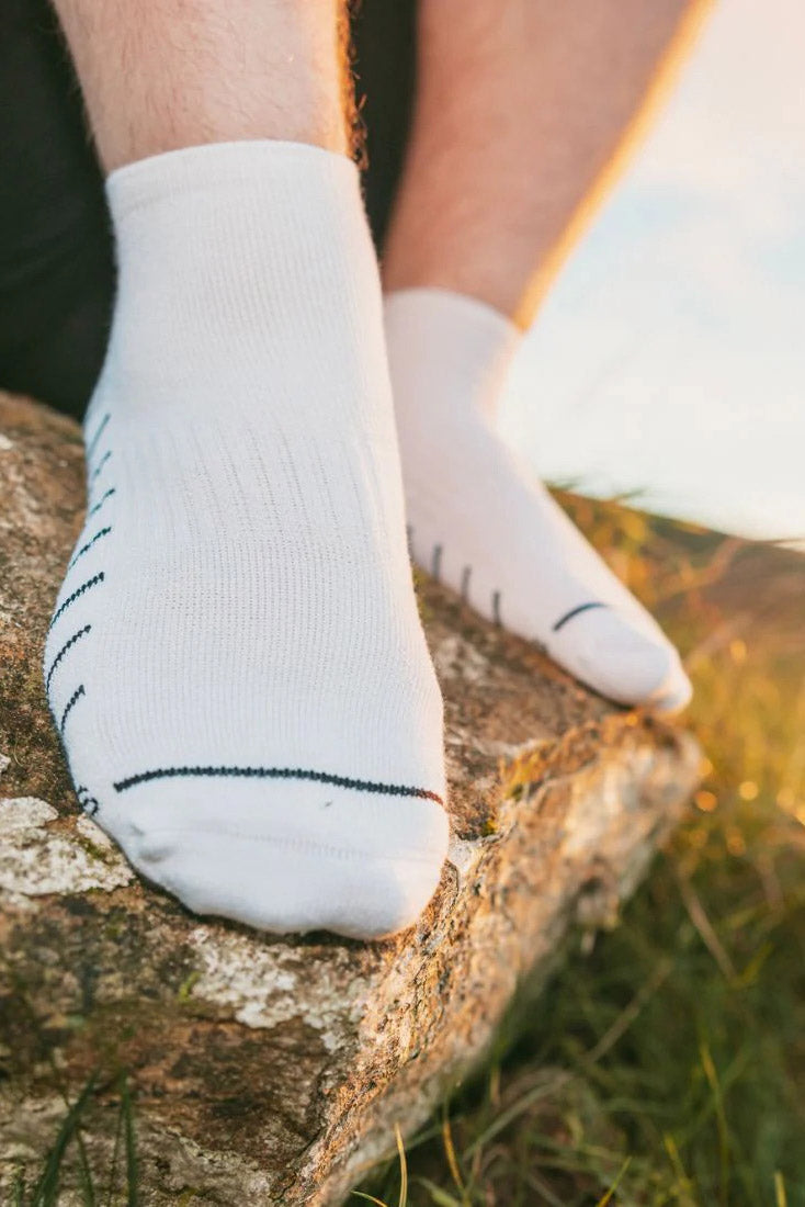 Swole Panda Performance Trainer Socks - White SPTS03_WHITE_7-11