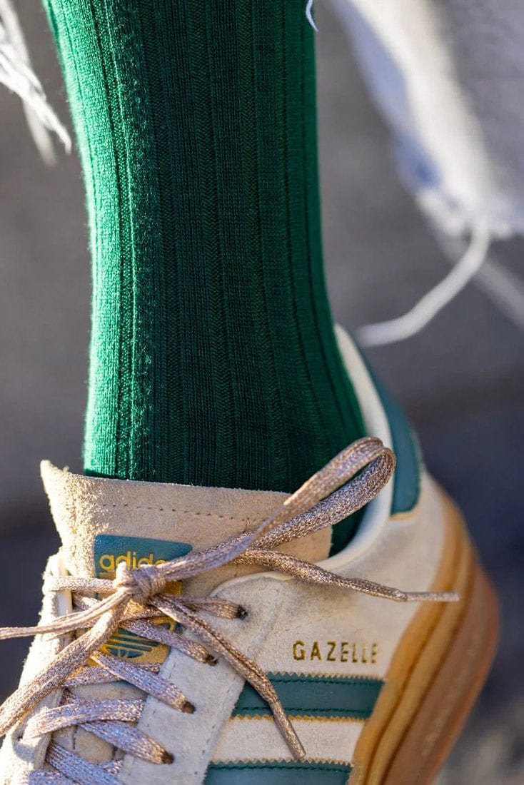 Swole Panda Plain Bamboo Socks - Racing Green SP098_RACEGREEN_7-11