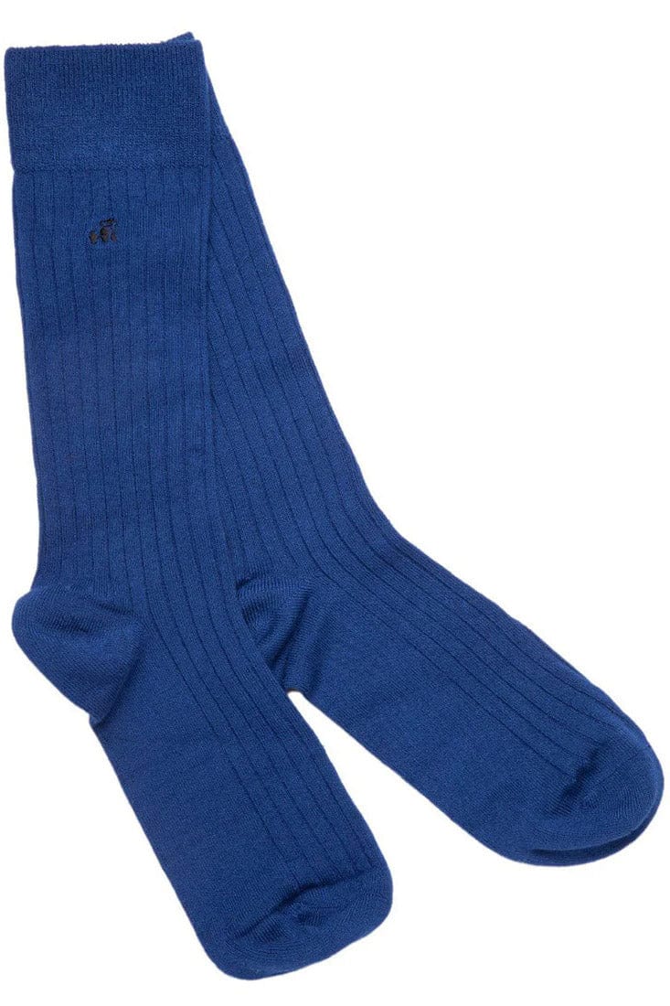 Swole Panda Plain Bamboo Socks - Royal Blue SP084_ROYAL_4-7