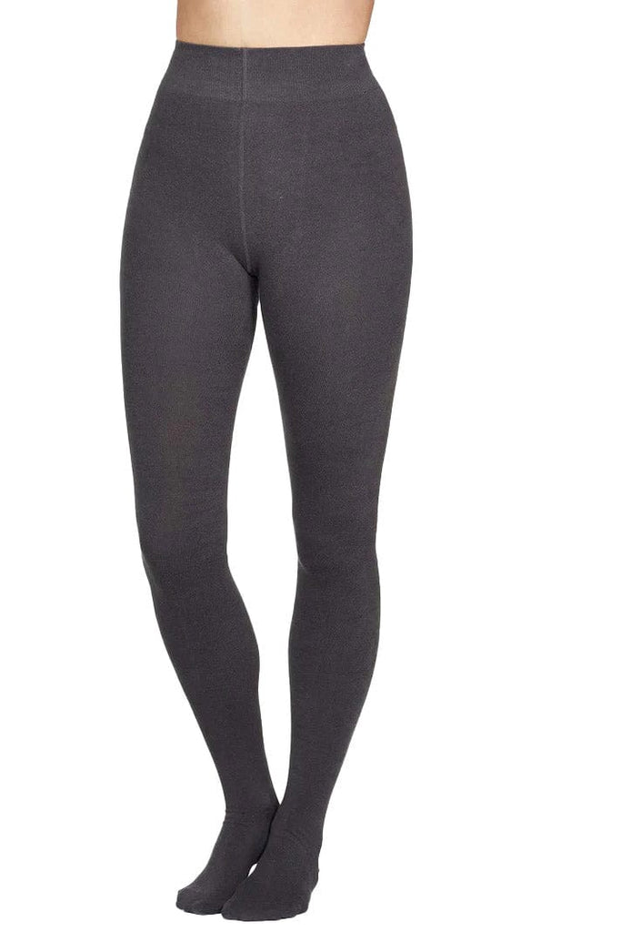Thought Bamboo Essential Plain Tights - Graphite Grey