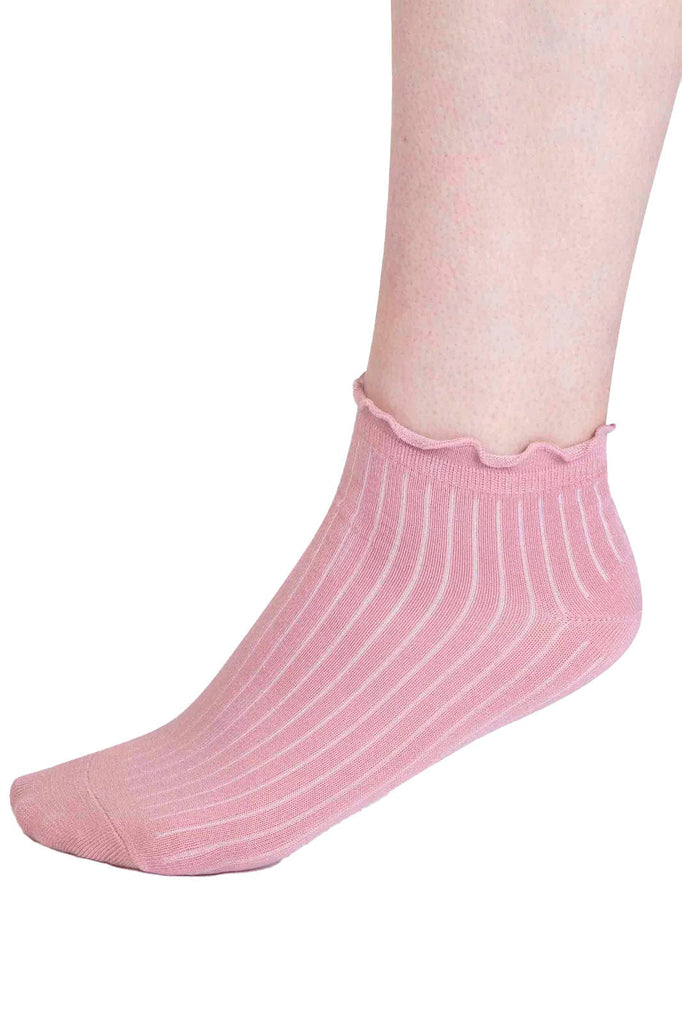 Thought Dacia Bamboo Frill Top Ankle 
Socks SPW841_PET_4-7