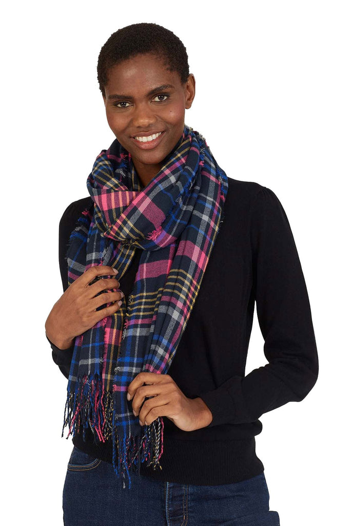 Thought Elora Recycled Polyester Scarf In A Box - Navy WWG7460_NVY_OS