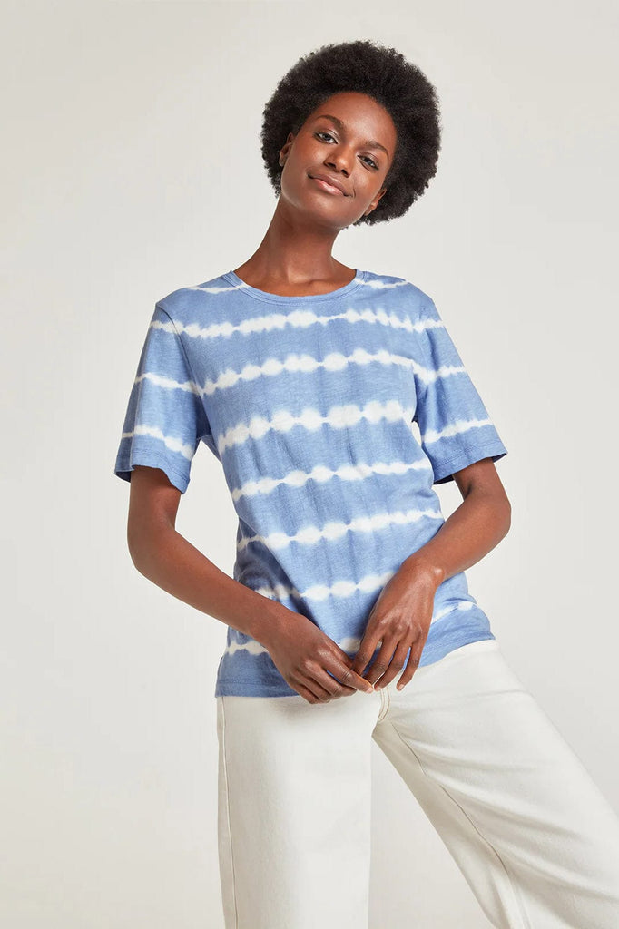 Thought Fairtrade Organic Cotton Tie Dyed T-Shirt - Denim Blue