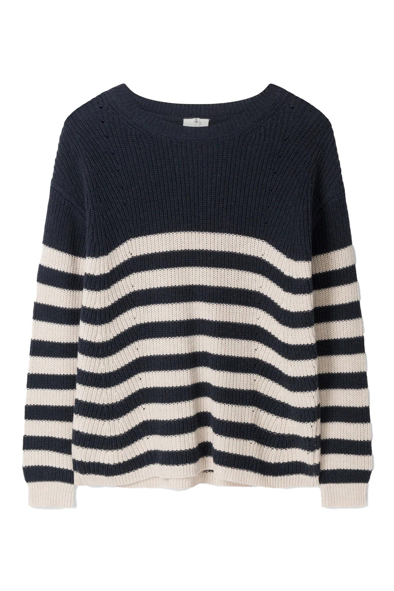 Thought Gianna Organic Cotton Striped Jumper - Navy