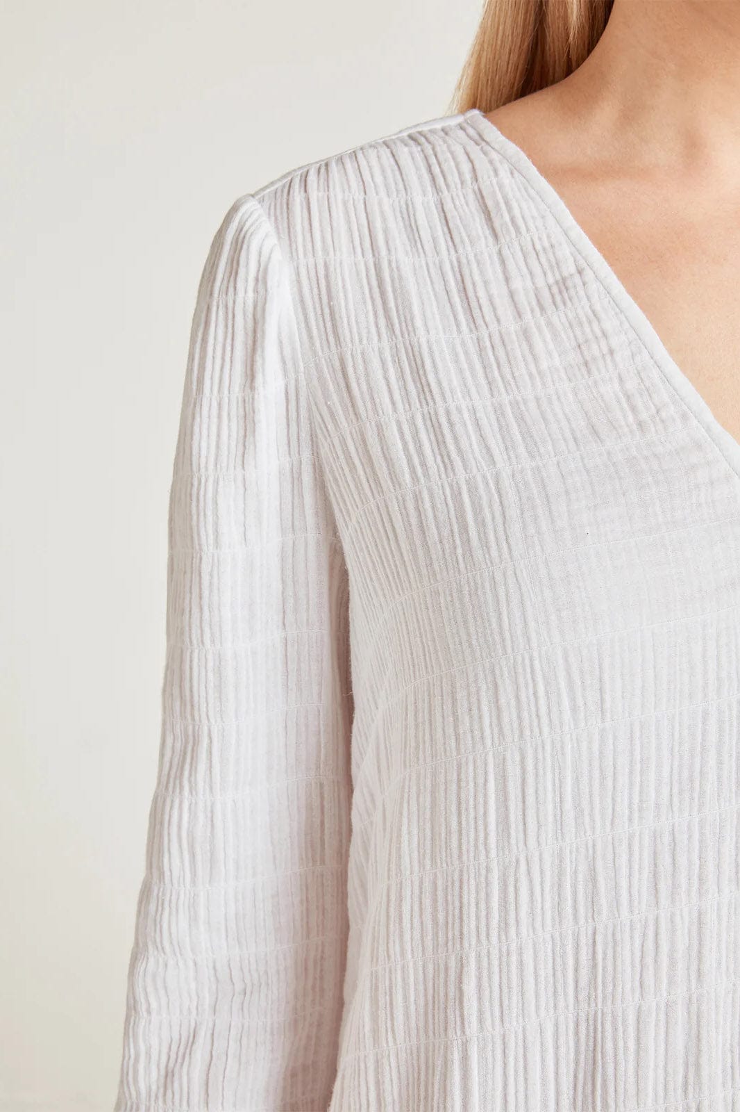 Thought Laelia Organic Cotton Cheesecloth Midi Dress - White