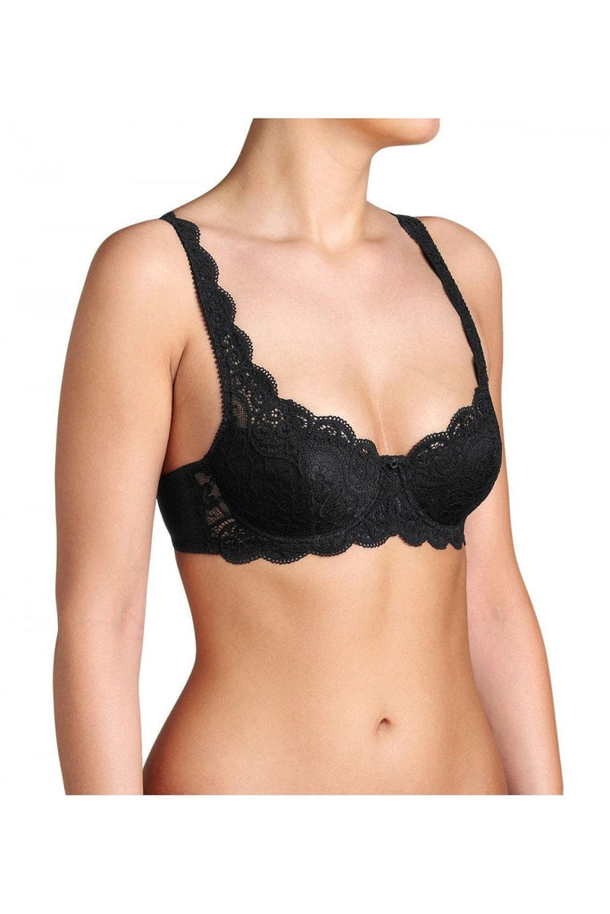 Triumph Amourette 300WHP Wired Padded Lace Bra - Black