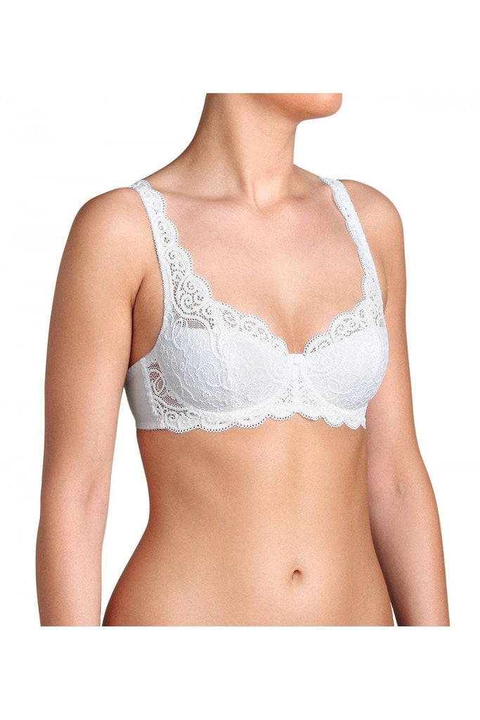 Triumph Amourette 300WHP Wired Padded Lace Bra - White