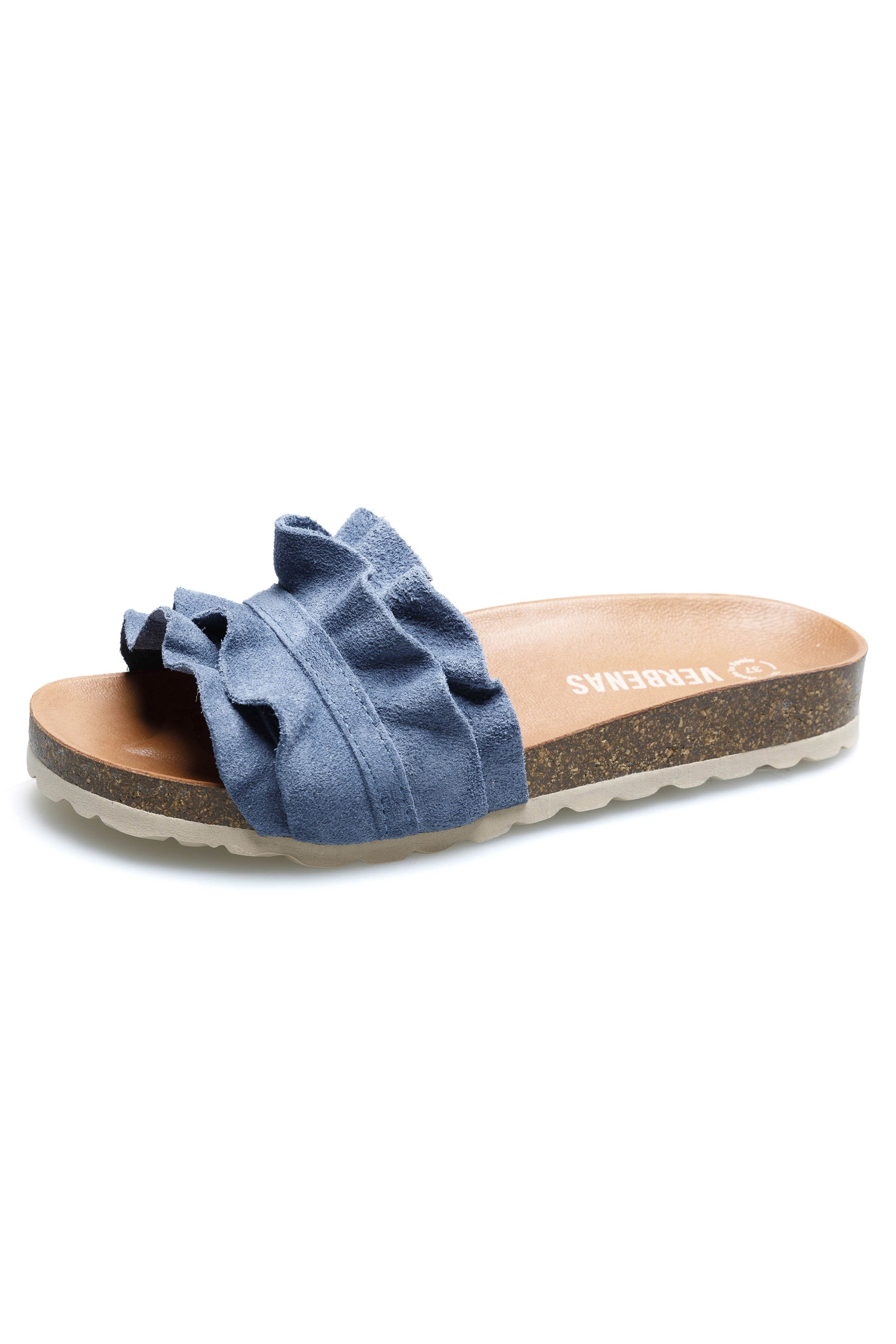 Verbenas Rocio Suede Sandals - Iris