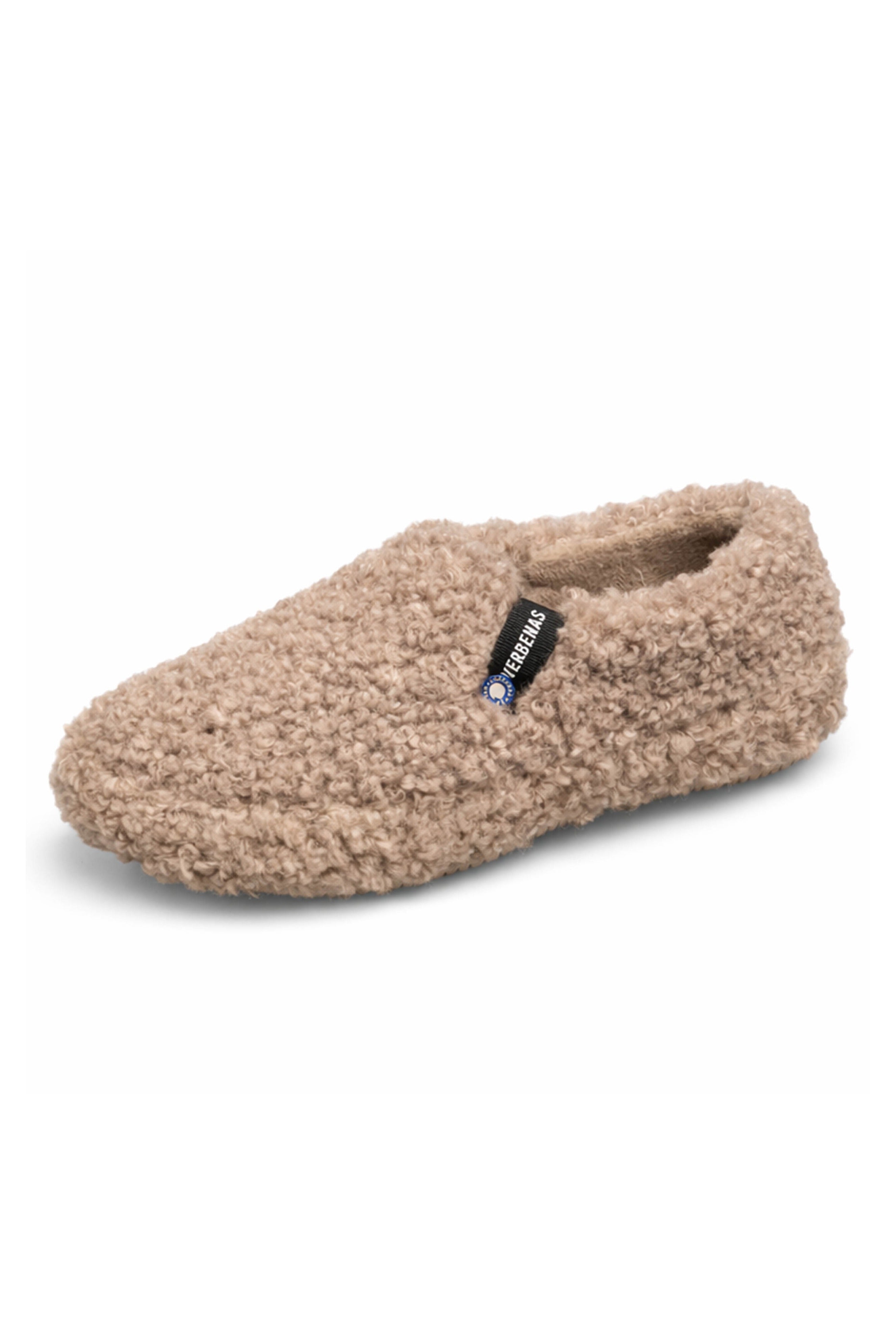 Verbenas Yecla Curly Slippers - Camel