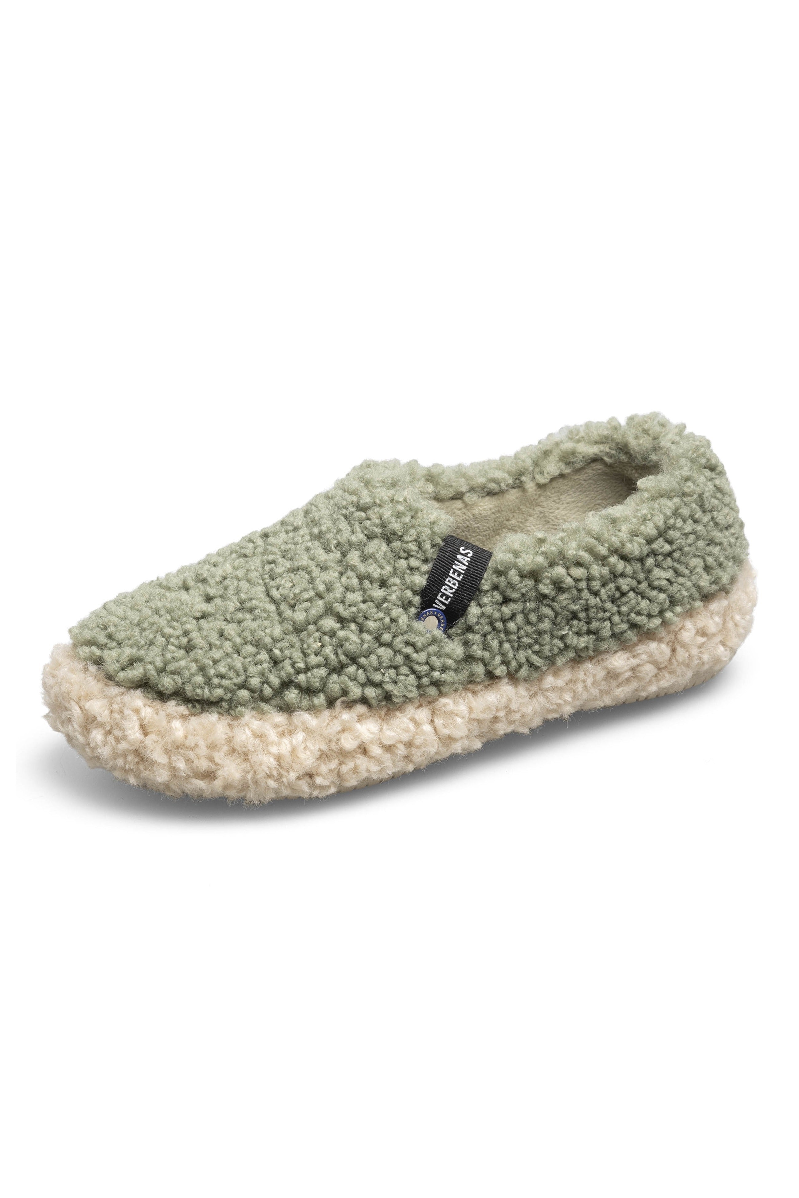 Verbenas Yecla Curly Slippers - Verde/Beige