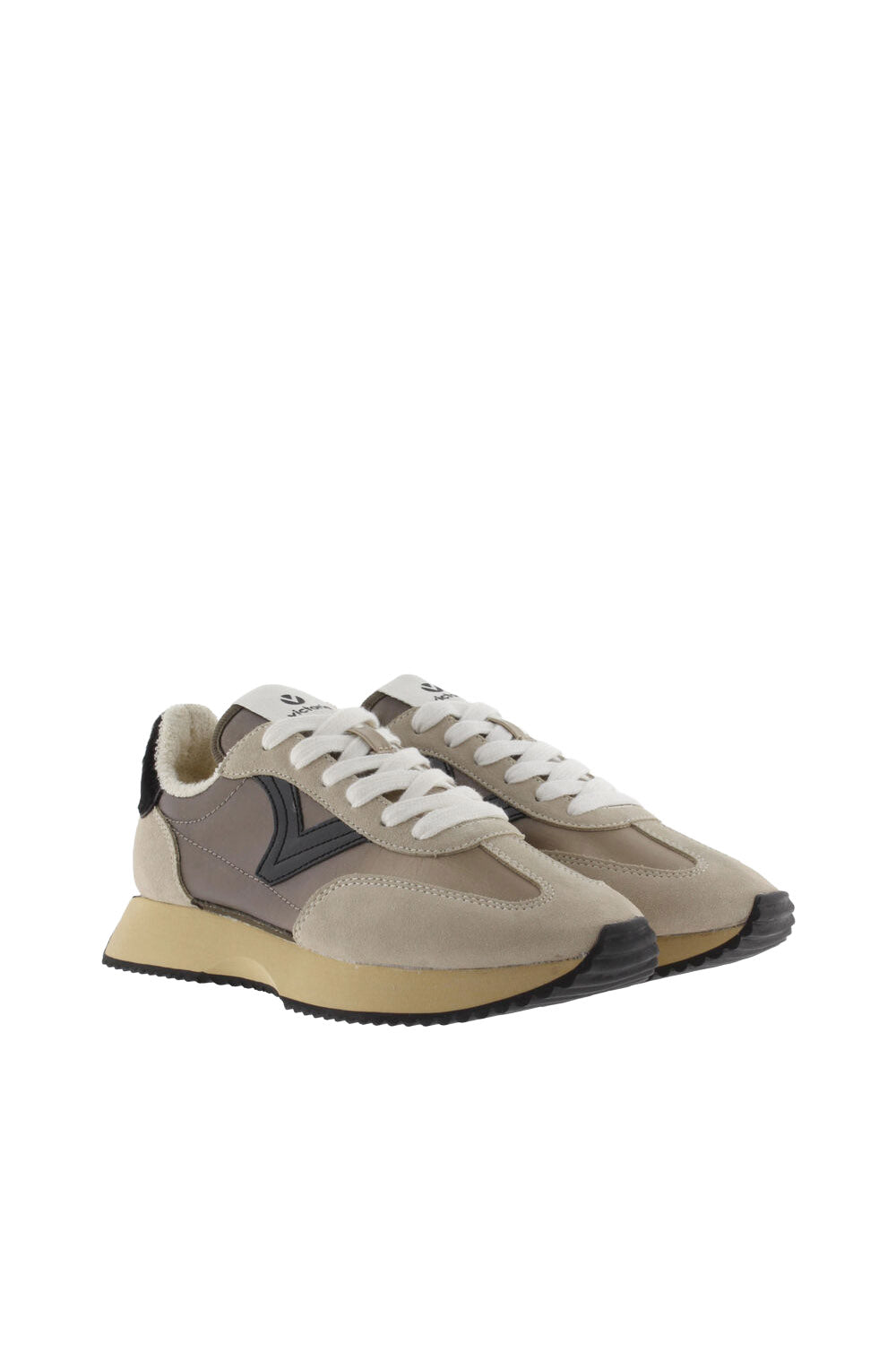 Victoria Cosmos Metal Trainers - Beige