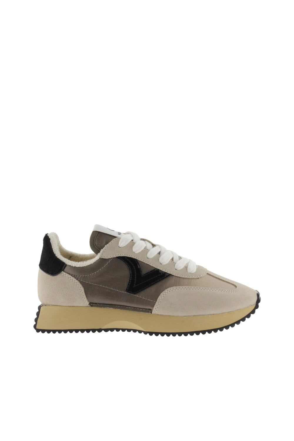 Victoria Cosmos Metal Trainers - Beige