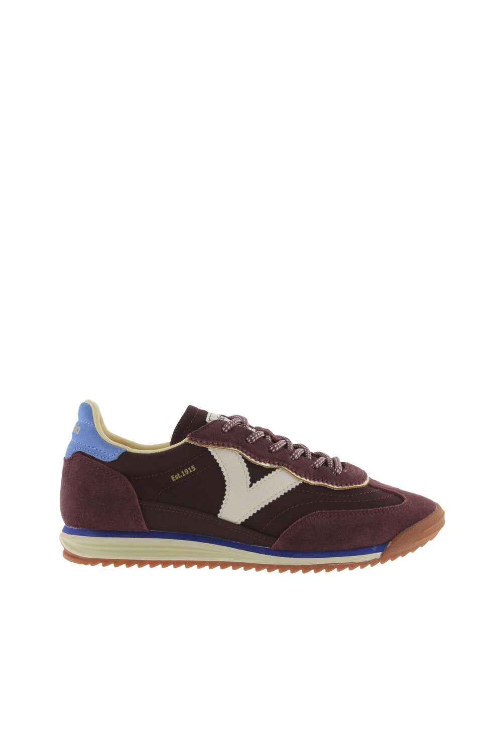 Victoria Saturno Suede Trainers - Burdeos