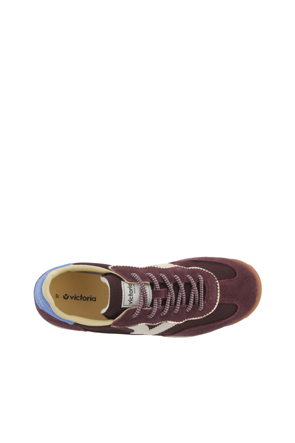 Victoria Saturno Suede Trainers - Burdeos