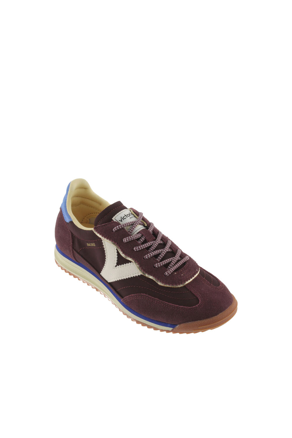 Victoria Saturno Suede Trainers - Burdeos
