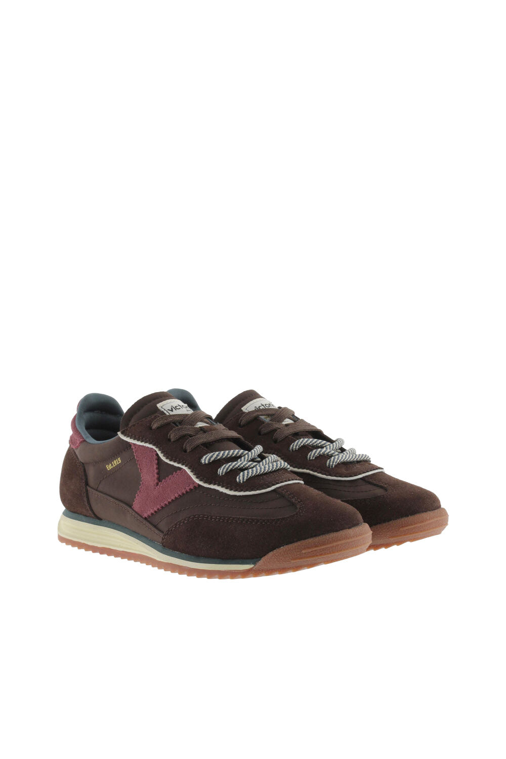 Victoria Saturno Suede Trainers - Marron
