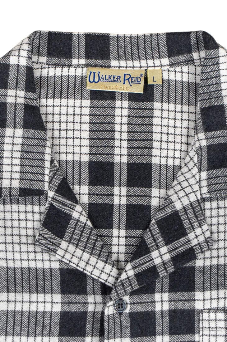 Walker Reid Check Brushed Cotton 42 Inch Nightshirt - Navy