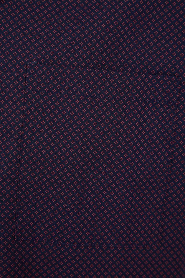 Walker Reid Short Sleeve/Shorts Pyjama Set - Navy/Red