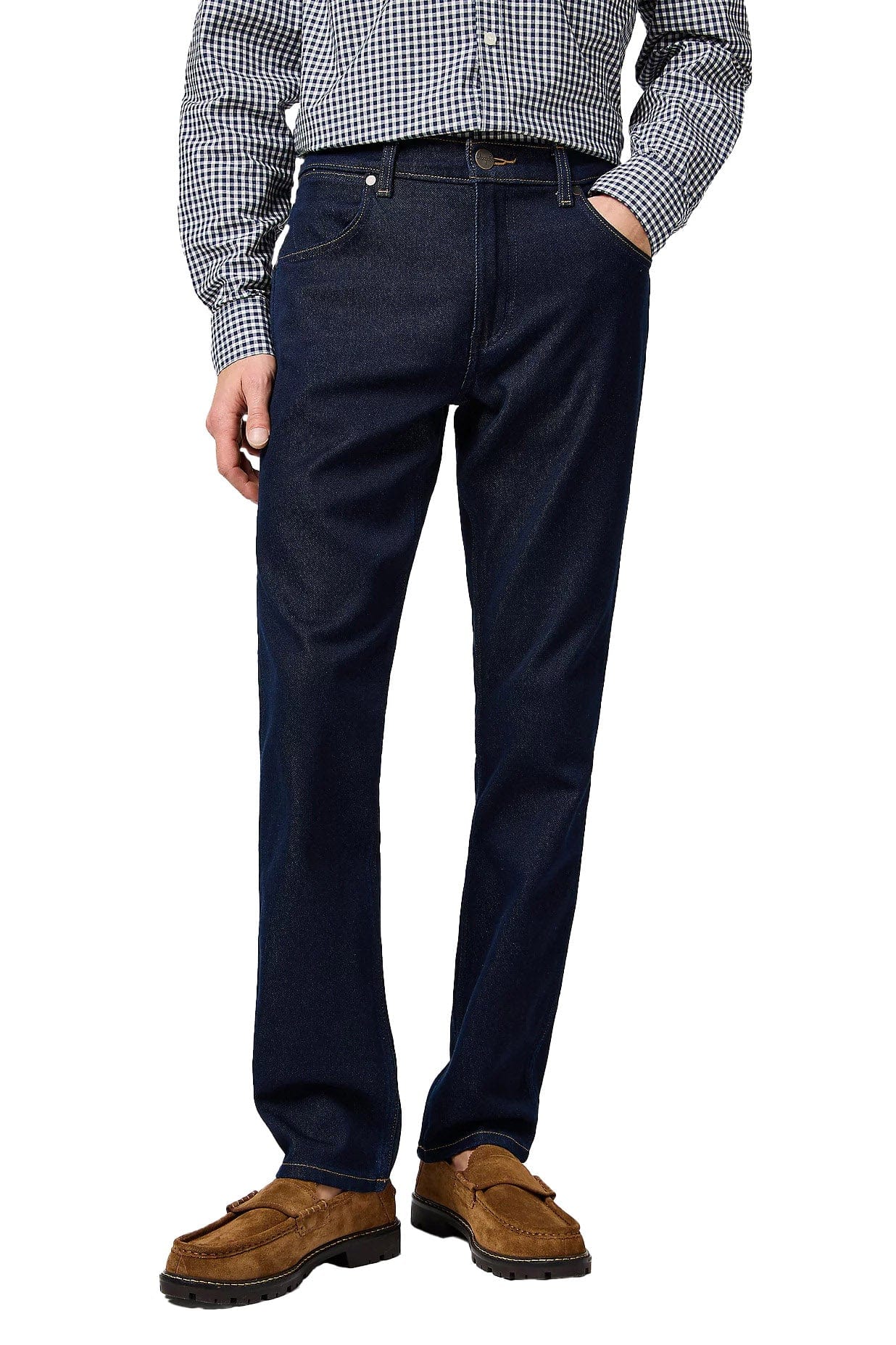 Wrangler Greensboro Low Stretch Straight Leg Jeans - Moonlight Rinse