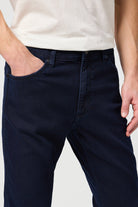 Wrangler Greensboro Straight Stretch Jeans - Black Back