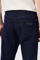 Wrangler Greensboro Straight Stretch Jeans - Black Back