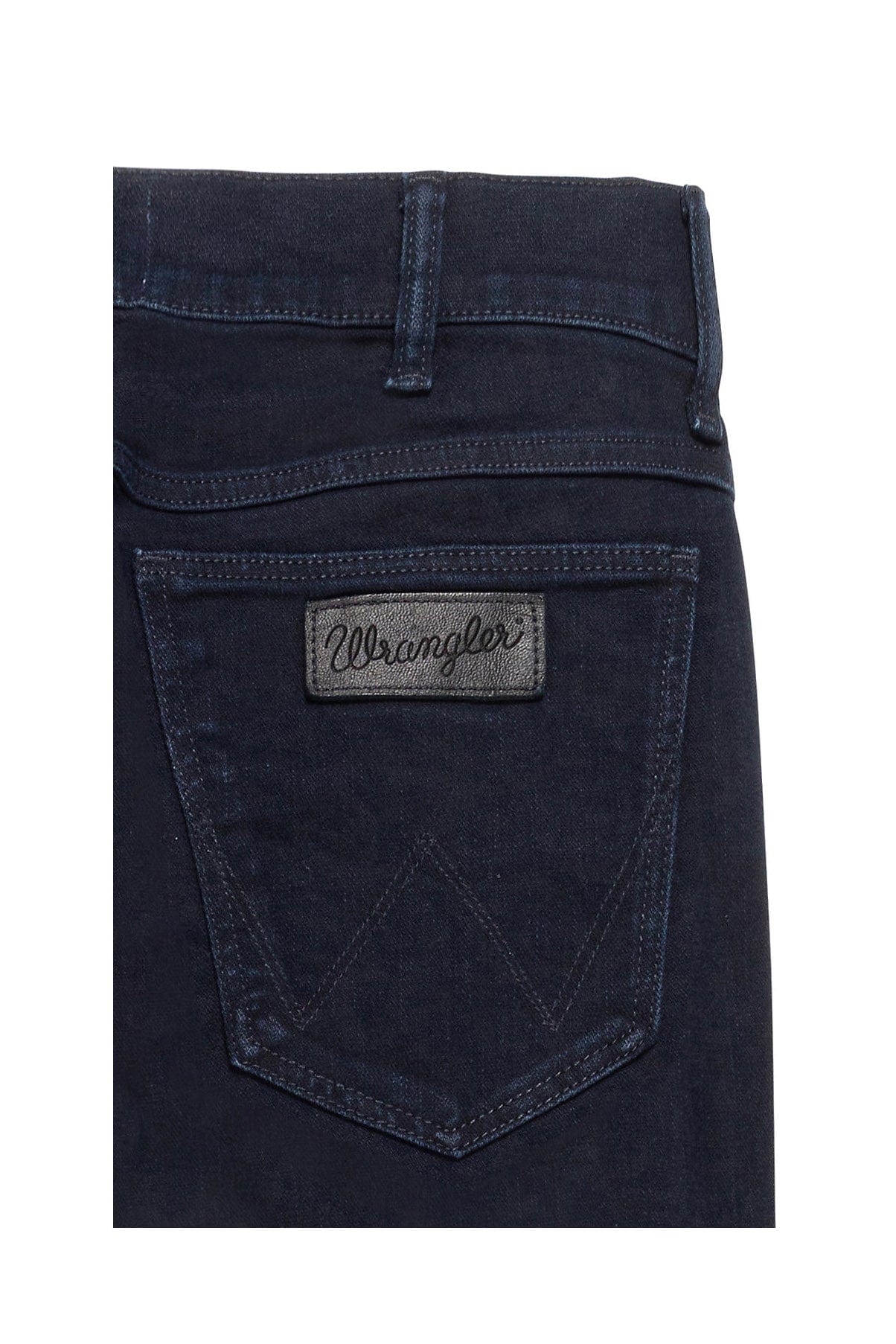 Wrangler Greensboro Straight Stretch Jeans - Black Back
