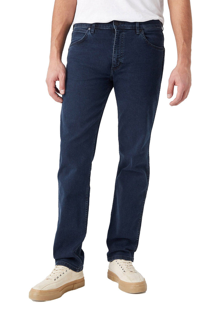 Wrangler Greensboro Stretch Jeans - Iron Blue
