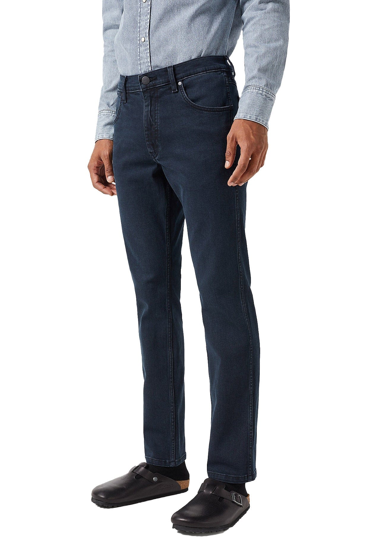 Wrangler Greensboro Stretch Straight Leg Jeans - Cloudy Skies