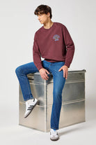 Wrangler River Cotton Stretch Regular Tapered Jeans - Sundown Blue